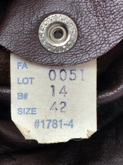 【中古品】【メンズ】 COOPER クーパー 80～90's A-2 FLIGHT JACKET LOT.0051 80～90年代 A-2 フライトジャケット アウター 146-251103-rt-03-tag サイズ：42 カラー：ブラウン 万代Net店