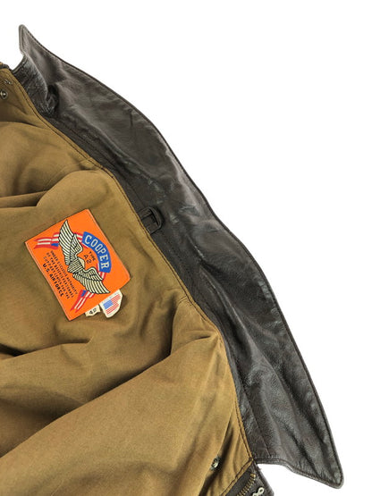 【中古品】【メンズ】 COOPER クーパー 80～90's A-2 FLIGHT JACKET LOT.0051 80～90年代 A-2 フライトジャケット アウター 146-251103-rt-03-tag サイズ：42 カラー：ブラウン 万代Net店