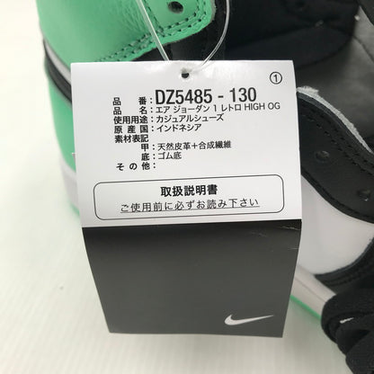 【中古美品】【メンズ】 NIKE ナイキ AIR JORDAN 1 HIGH OG GREEN GLOW DZ5485-130 エアジョーダン 1 ハイ OG グリーングロウ スニーカー 靴 160-251026-rt-05-tag サイズ：29cm US 11 カラー：WHITE/BLACK 万代Net店