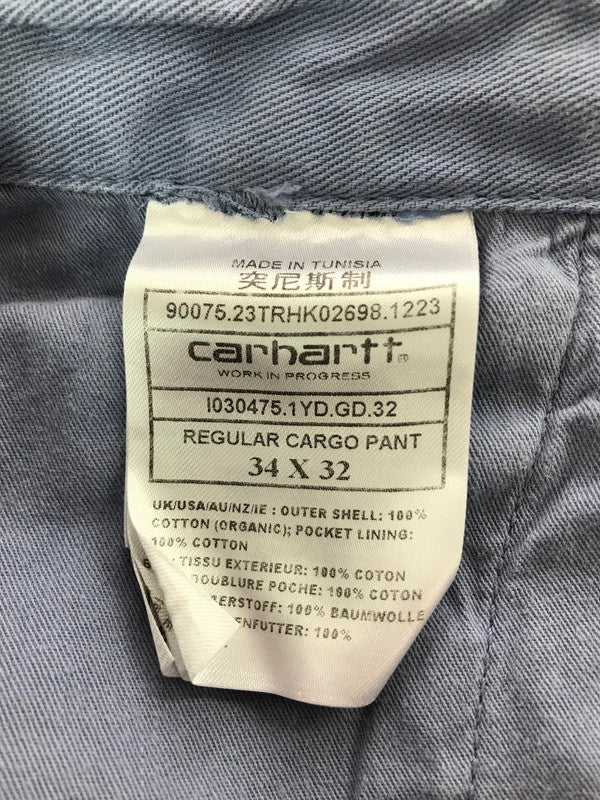 【中古品】【メンズ】 CARHARTT カーハート REGULAR CARGO PANT I030475 レギュラー カーゴパンツ ボトムス 153-260920-na-11-tagh サイズ：34×32 カラー：ブルー系 万代Net店