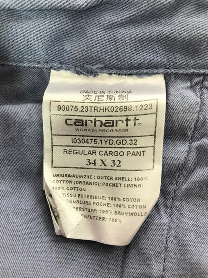 【中古品】【メンズ】 CARHARTT カーハート REGULAR CARGO PANT I030475 レギュラー カーゴパンツ ボトムス 153-260920-na-11-tagh サイズ：34×32 カラー：ブルー系 万代Net店