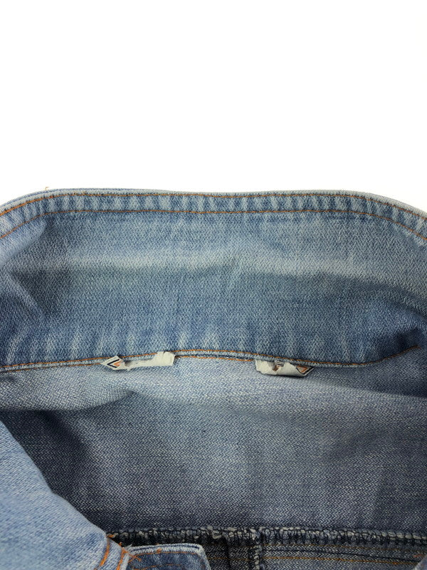 【中古品】【メンズ】 USED ユーズド PULLOVER DENIM SHIRT プルオーバー デニム シャツ 長袖シャツ トップス 146-260514-rt-11-tagh サイズ：不明 下記参照 カラー：インディゴ 万代Net店