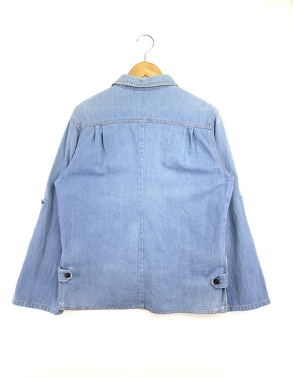 【中古品】【メンズ】 USED ユーズド PULLOVER DENIM SHIRT プルオーバー デニム シャツ 長袖シャツ トップス 146-260514-rt-11-tagh サイズ：不明 下記参照 カラー：インディゴ 万代Net店