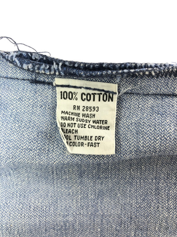 【中古品】【メンズ】 USED ユーズド PULLOVER DENIM SHIRT プルオーバー デニム シャツ 長袖シャツ トップス 146-260514-rt-11-tagh サイズ：不明 下記参照 カラー：インディゴ 万代Net店