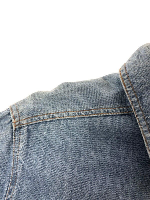 【中古品】【メンズ】 USED ユーズド PULLOVER DENIM SHIRT プルオーバー デニム シャツ 長袖シャツ トップス 146-260514-rt-11-tagh サイズ：不明 下記参照 カラー：インディゴ 万代Net店