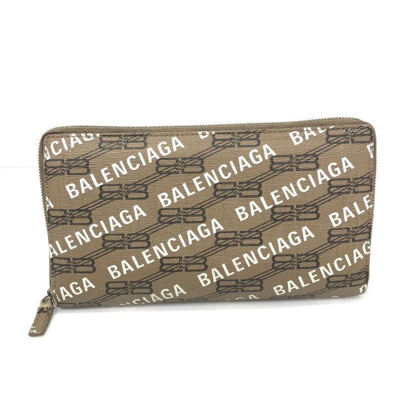 【現状渡し品】【メンズ】 BALENCIAGA バレンシアガ SIGNATURE LONG WALLET シグネチャー ロングウォレット 長財布 200-251105-na-11-tag カラー：ブラウン系 万代Net店