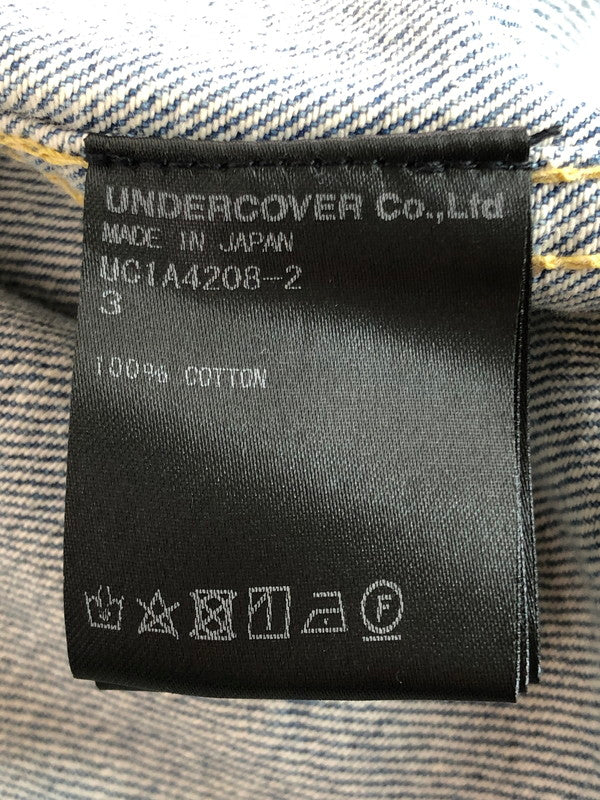 【中古品】【メンズ】 UNDERCOVER アンダーカバー 21AW BIG DENIM JACKET UC1A4208-2 ビッグ デニムジャケット Gジャン アウター 140-251103-rt-02-tag サイズ：3 カラー：インディゴ 万代Net店