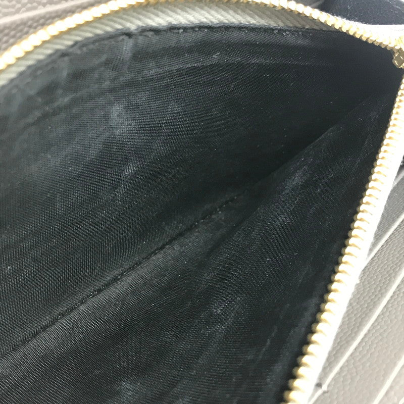 【中古品】【レディース】 SAINT LAURENT サンローラン カサンドラ マトラッセ ラージ フラップ ウォレット 372264 BOW01 長財布 181-251105-na-05-tag カラー：グレー系 万代Net店