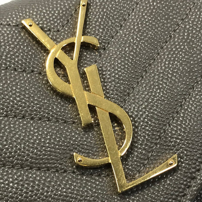 【中古品】【レディース】 SAINT LAURENT サンローラン カサンドラ マトラッセ ラージ フラップ ウォレット 372264 BOW01 長財布 181-251105-na-05-tag カラー：グレー系 万代Net店