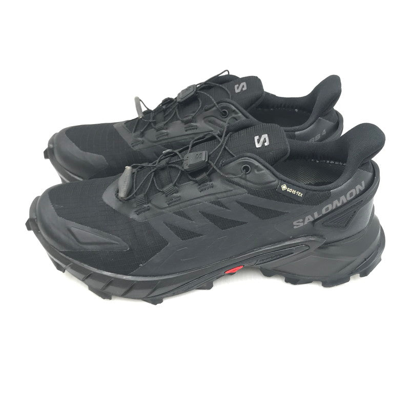 【中古美品】【レディース】 SALOMON サロモン SUPERCROSS 4 GORE-TEX W 417339 スーパークロス ４ ゴアテックス スニーカー 靴 166-251110-rt-03-tag サイズ：25cm US 8 カラー：ブラック 万代Net店