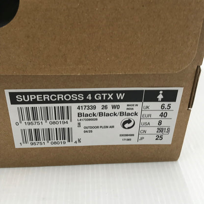 【中古美品】【レディース】 SALOMON サロモン SUPERCROSS 4 GORE-TEX W 417339 スーパークロス ４ ゴアテックス スニーカー 靴 166-251110-rt-03-tag サイズ：25cm US 8 カラー：ブラック 万代Net店