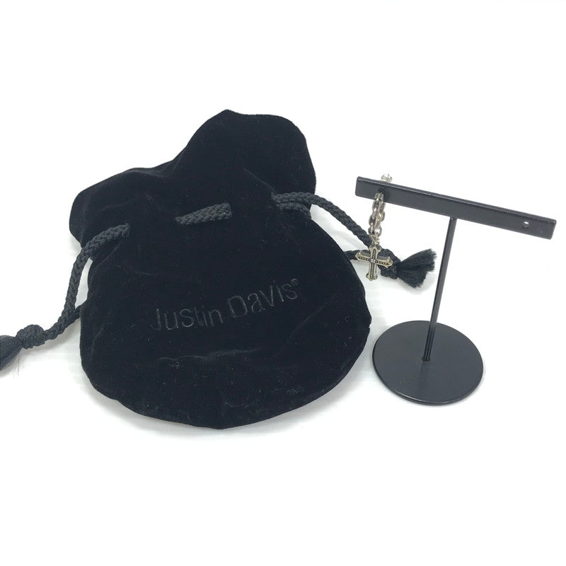 【現状渡し品】【メンズ】 Justin Davis ジャスティンデイビス CONSTANTINE CROSS PIERCE SEJ826 2 コンスタンティン クロス ピアス アクセサリー 192-251105-na-04-tag カラー：シルバー 万代Net店