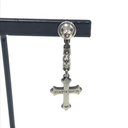 【現状渡し品】【メンズ】 Justin Davis ジャスティンデイビス CONSTANTINE CROSS PIERCE SEJ826 2 コンスタンティン クロス ピアス アクセサリー 192-251105-na-04-tag カラー：シルバー 万代Net店