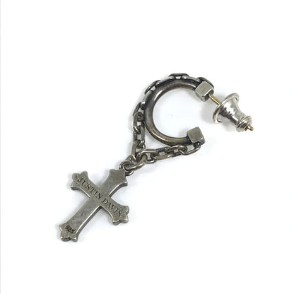 【現状渡し品】【メンズ】 Justin Davis ジャスティンデイビス CONSTANTINE CROSS PIERCE SEJ826 2 コンスタンティン クロス ピアス アクセサリー 192-251105-na-04-tag カラー：シルバー 万代Net店