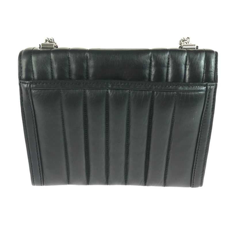 【中古品】【レディース】 WHITNEY QUILTING CHAIN SHOULDER BAG 30F8SXIL3T ホイットニー キルティング チェーン ショルダーバッグ カバン 180-251105-na-19-tag カラー：ブラック 万代Net店