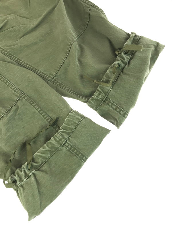 【現状渡し品】【メンズ】 U.S.ARMY アメリカ陸軍 推定60's JUNGLE FATIGUE 3rd CARGO PANTS ジャングルファティーグ 3RD カーゴパンツ　ボトムス 157-251102-rt-06-tag サイズ：SMALL-REGULAR カラー：カーキ 万代Net店