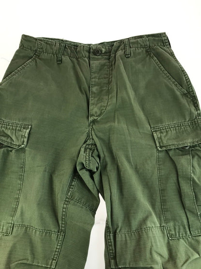 【現状渡し品】【メンズ】 U.S.ARMY アメリカ陸軍 推定60's JUNGLE FATIGUE 3rd CARGO PANTS ジャングルファティーグ 3RD カーゴパンツ　ボトムス 157-251102-rt-06-tag サイズ：SMALL-REGULAR カラー：カーキ 万代Net店