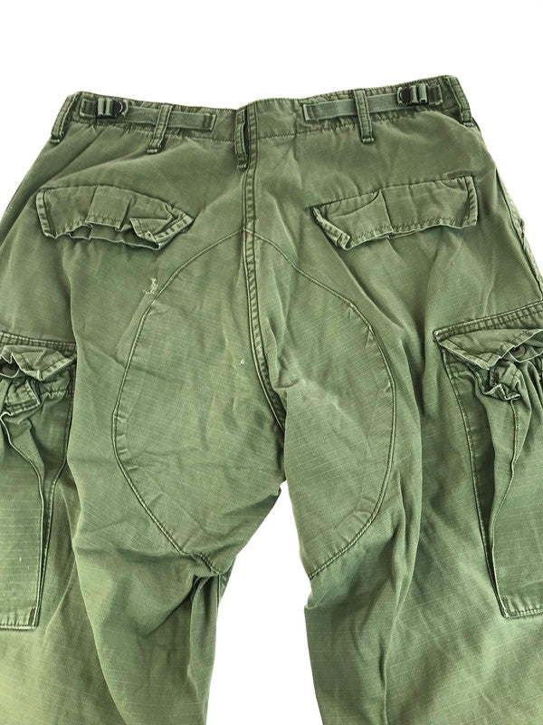 【現状渡し品】【メンズ】 U.S.ARMY アメリカ陸軍 推定60's JUNGLE FATIGUE 3rd CARGO PANTS ジャングルファティーグ 3RD カーゴパンツ　ボトムス 157-251102-rt-06-tag サイズ：SMALL-REGULAR カラー：カーキ 万代Net店