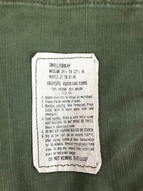 【現状渡し品】【メンズ】 U.S.ARMY アメリカ陸軍 推定60's JUNGLE FATIGUE 3rd CARGO PANTS ジャングルファティーグ 3RD カーゴパンツ　ボトムス 157-251102-rt-06-tag サイズ：SMALL-REGULAR カラー：カーキ 万代Net店