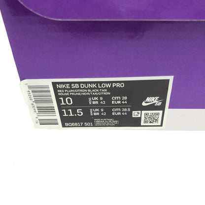 【中古品】【メンズ】 NIKE SB ナイキエスビー DUNK LOW RED PLUM BQ6817-501 ダンク ロー レッドプラム スニーカー 靴 160-251113-rt-15-tag サイズ：28cm US10 カラー：RED PLUM 万代Net店
