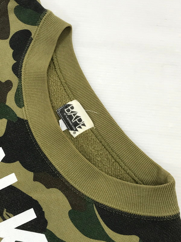 【中古品】【メンズ】 ASNKA GENERALS 1ST CAMO CREWNECK SWEAT カモ クルーネック スウェット トレーナー トップス 142-251115-rt-14-tag サイズ：L カラー：マルチカラー 万代Net店
