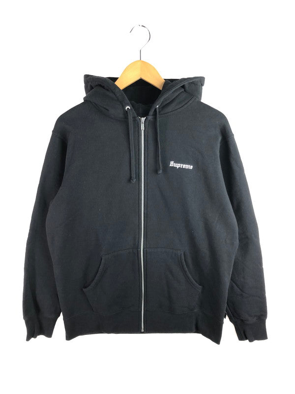 【中古品】【メンズ】 Supreme シュプリーム 17SS 666 ZIP UP HOODED SWEATSHIRT ジップアップ フーデッド スウェットシャツ パーカー トップス 149-251123-rt-20-tag サイズ：L カラー：ブラック 万代Net店