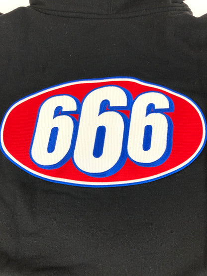 【中古品】【メンズ】 Supreme シュプリーム 17SS 666 ZIP UP HOODED SWEATSHIRT ジップアップ フーデッド スウェットシャツ パーカー トップス 149-251123-rt-20-tag サイズ：L カラー：ブラック 万代Net店