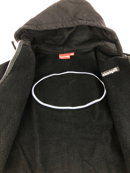 【中古品】【メンズ】 Supreme シュプリーム 17SS 666 ZIP UP HOODED SWEATSHIRT ジップアップ フーデッド スウェットシャツ パーカー トップス 149-251123-rt-20-tag サイズ：L カラー：ブラック 万代Net店