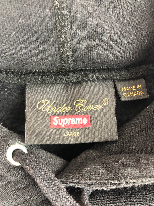 【中古品】【メンズ】 Supreme シュプリーム × UNDERCOVER アンダーカバー × PUBLIC ENEMY パブリック エネミー コラボ 18SS TERRORDOME HOODED SWEATSHIRT 149-251123-rt-17-tag サイズ：L カラー：ブラック 万代Net店
