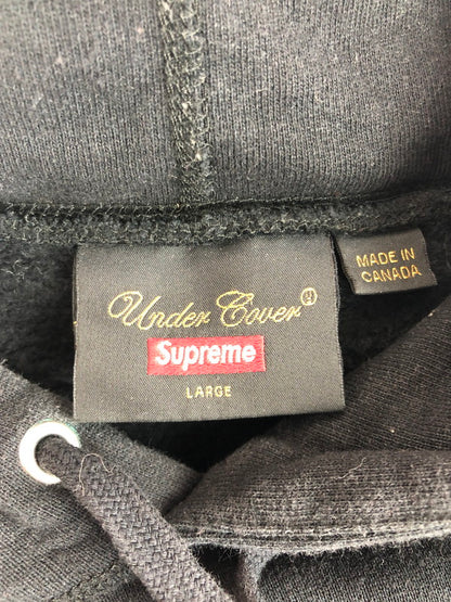 【中古品】【メンズ】 Supreme シュプリーム × UNDERCOVER アンダーカバー × PUBLIC ENEMY パブリック エネミー コラボ 18SS TERRORDOME HOODED SWEATSHIRT 149-251123-rt-17-tag サイズ：L カラー：ブラック 万代Net店