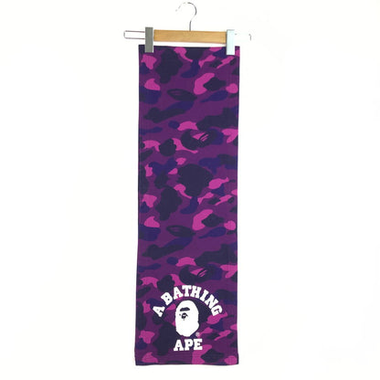 【中古品】【メンズ】 A BATHING APE アベイシングエイプ 1ST CAMO MUFFLER カモ マフラー ストール 187-251210-na-20-tag カラー：パープル 万代Net店