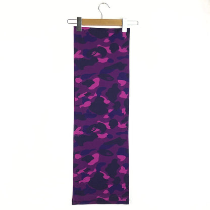 【中古品】【メンズ】 A BATHING APE アベイシングエイプ 1ST CAMO MUFFLER カモ マフラー ストール 187-251210-na-20-tag カラー：パープル 万代Net店