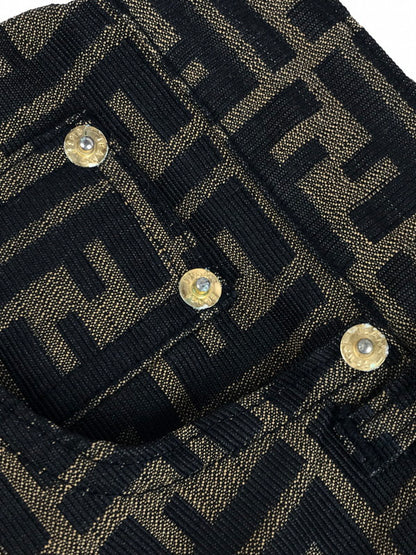 【中古品】【メンズ】 OLD FENDI オールド フェンディ ZUCCA STRAIGHT PANTS 01.520010 66960 ズッカ ストレート パンツ ボトムス 152-251117-na-08-tag サイズ：31 カラー：ブラウン系 万代Net店
