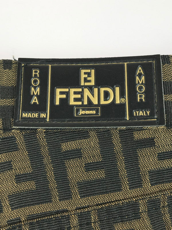 【中古品】【メンズ】 OLD FENDI オールド フェンディ ZUCCA STRAIGHT PANTS 01.520010 66960 ズッカ ストレート パンツ ボトムス 152-251117-na-08-tag サイズ：31 カラー：ブラウン系 万代Net店