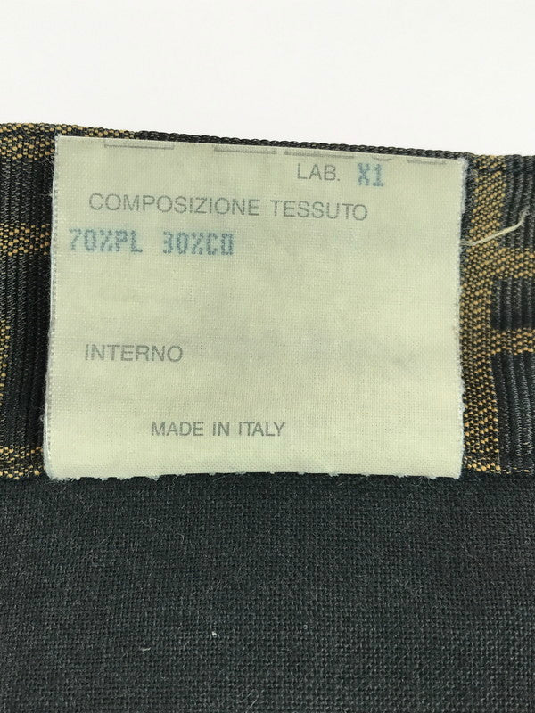 【中古品】【メンズ】 OLD FENDI オールド フェンディ ZUCCA STRAIGHT PANTS 01.520010 66960 ズッカ ストレート パンツ ボトムス 152-251117-na-08-tag サイズ：31 カラー：ブラウン系 万代Net店