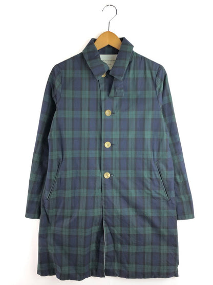 【中古品】【メンズ】 SAKURA COAT CHECK E-13100 サクラ コート チェック アウター 140-260107-rt-06-tag カラー：グリーン系 万代Net店