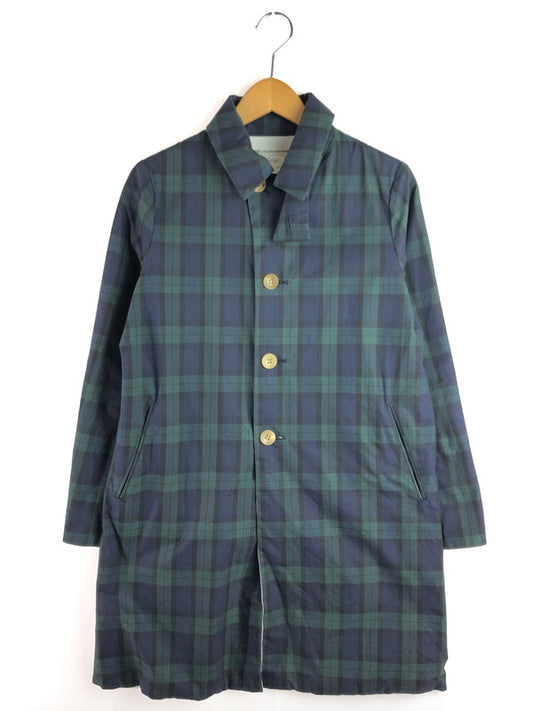 【中古品】【メンズ】 SAKURA COAT CHECK E-13100 サクラ コート チェック アウター 140-260107-rt-06-tag カラー：グリーン系 万代Net店