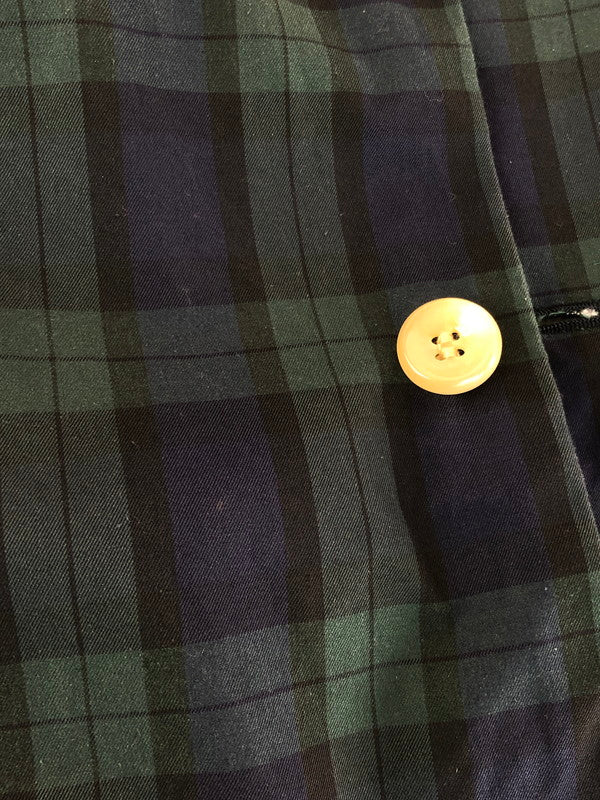 【中古品】【メンズ】 SAKURA COAT CHECK E-13100 サクラ コート チェック アウター 140-260107-rt-06-tag カラー：グリーン系 万代Net店