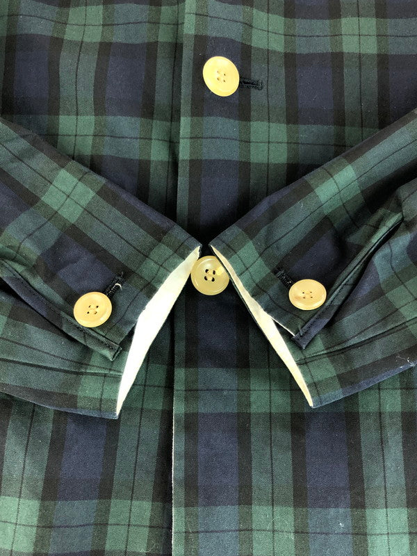 【中古品】【メンズ】 SAKURA COAT CHECK E-13100 サクラ コート チェック アウター 140-260107-rt-06-tag カラー：グリーン系 万代Net店