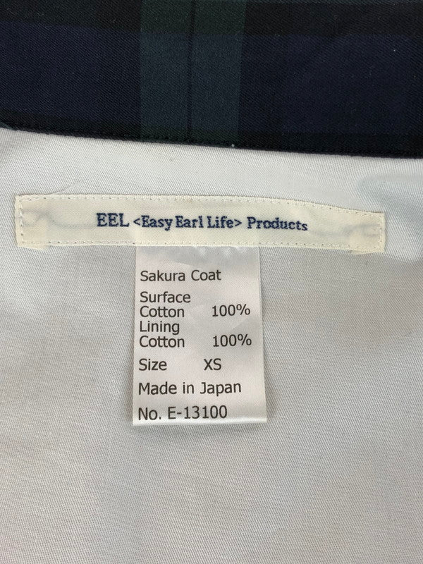 【中古品】【メンズ】 SAKURA COAT CHECK E-13100 サクラ コート チェック アウター 140-260107-rt-06-tag カラー：グリーン系 万代Net店