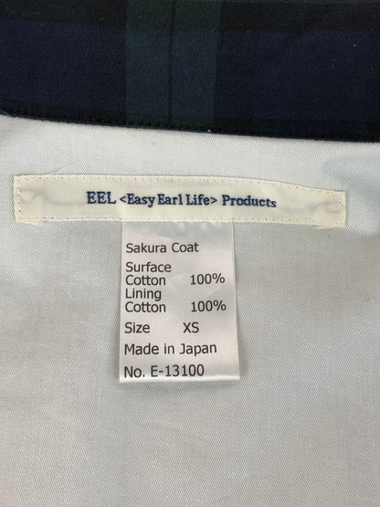 【中古品】【メンズ】 SAKURA COAT CHECK E-13100 サクラ コート チェック アウター 140-260107-rt-06-tag カラー：グリーン系 万代Net店