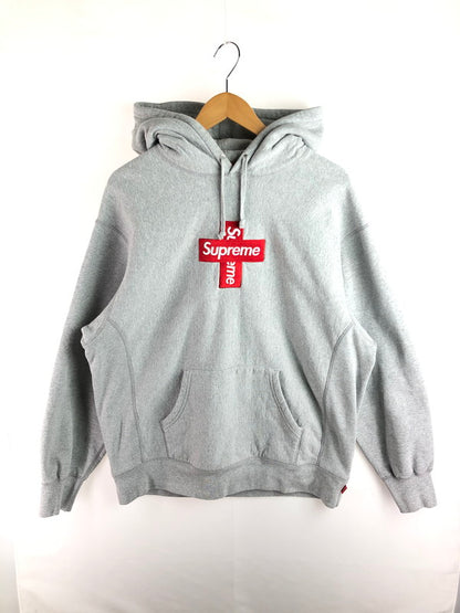 【中古品】【メンズ】 Supreme シュプリーム 20AW CROSS BOX LOGO HOODED SWEATSHIRT HEATHER GREY クロス ボックス ロゴ フーデッド スウェットシャツ パーカー トップス 149-251123-rt-12-tag サイズ：L カラー：グレー 万代Net店