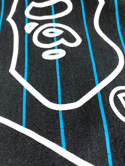 【中古品】【メンズ】 A BATHING APE アベイシングエイプ シャツプリント スウェット トレーナー 142-251108-na-03-tag サイズ：L カラー：ブラック 万代Net店