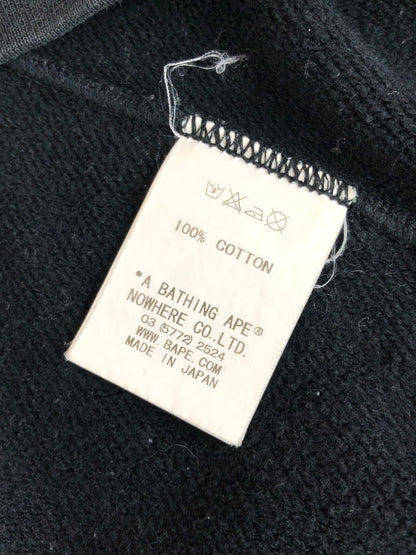 【中古品】【メンズ】 A BATHING APE アベイシングエイプ シャツプリント スウェット トレーナー 142-251108-na-03-tag サイズ：L カラー：ブラック 万代Net店