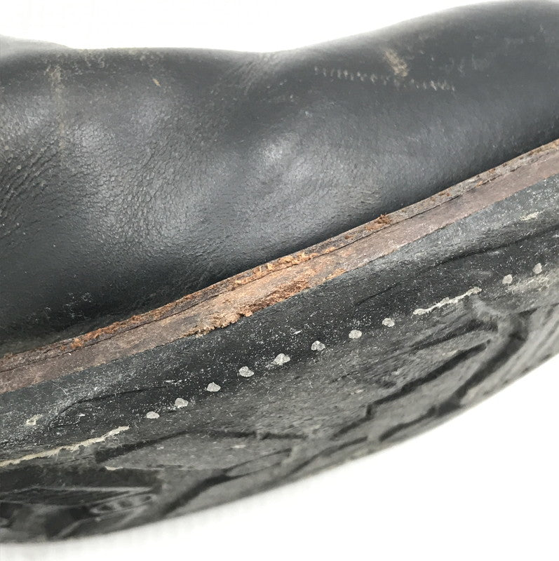 【中古品】【メンズ】 RED WING レッドウィング ENGINEER BOOTS 9268 茶芯 スチールトゥ エンジニアブーツ 靴 164-251112-rt-02-tag サイズ：9D カラー：ブラック 万代Net店