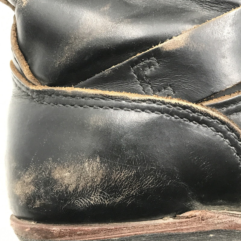 【中古品】【メンズ】 RED WING レッドウィング ENGINEER BOOTS 9268 茶芯 スチールトゥ エンジニアブーツ 靴 164-251112-rt-02-tag サイズ：9D カラー：ブラック 万代Net店