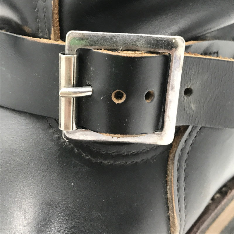 【中古品】【メンズ】 RED WING レッドウィング ENGINEER BOOTS 9268 茶芯 スチールトゥ エンジニアブーツ 靴 164-251112-rt-02-tag サイズ：9D カラー：ブラック 万代Net店