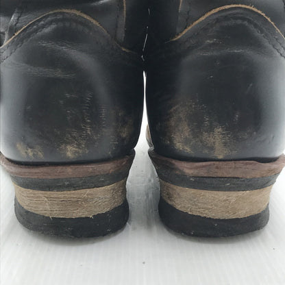 【中古品】【メンズ】 RED WING レッドウィング ENGINEER BOOTS 9268 茶芯 スチールトゥ エンジニアブーツ 靴 164-251112-rt-02-tag サイズ：9D カラー：ブラック 万代Net店
