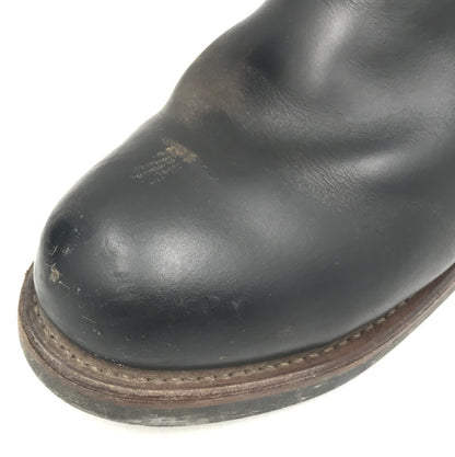 【中古品】【メンズ】 RED WING レッドウィング ENGINEER BOOTS 9268 茶芯 スチールトゥ エンジニアブーツ 靴 164-251112-rt-02-tag サイズ：9D カラー：ブラック 万代Net店