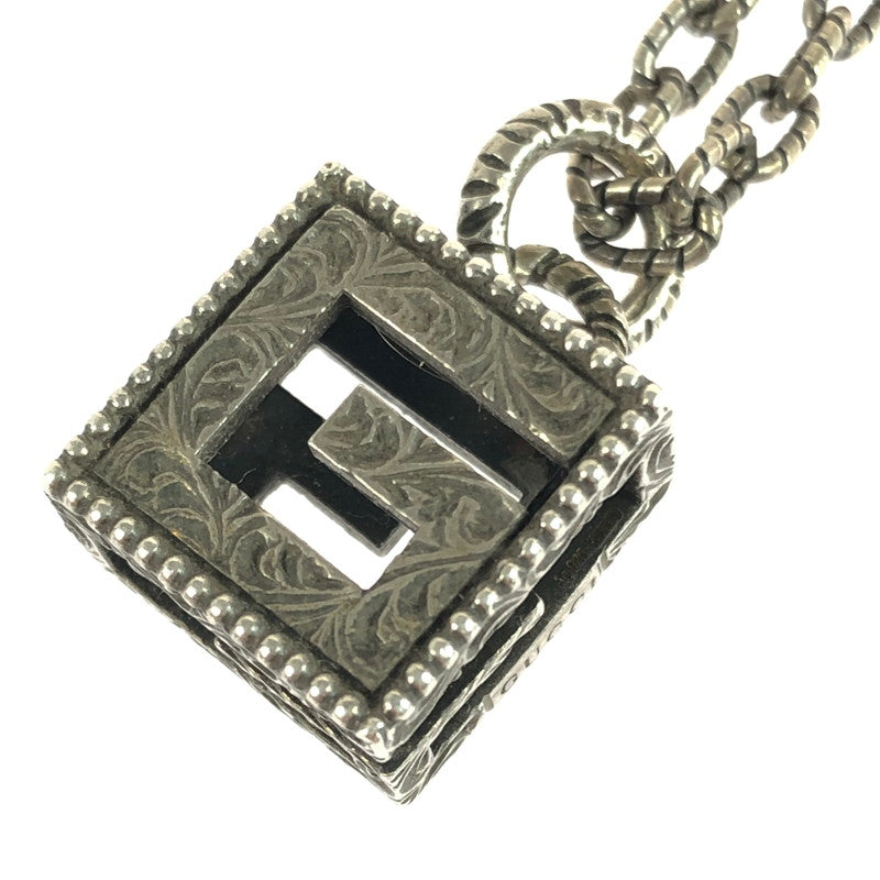 【現状渡し品】【メンズ】 GUCCI グッチ SQUARE G NECKLACE 552768 スクエアG ネックレス アクセサリー 182-251112-na-01-tag カラー：シルバー 万代Net店
